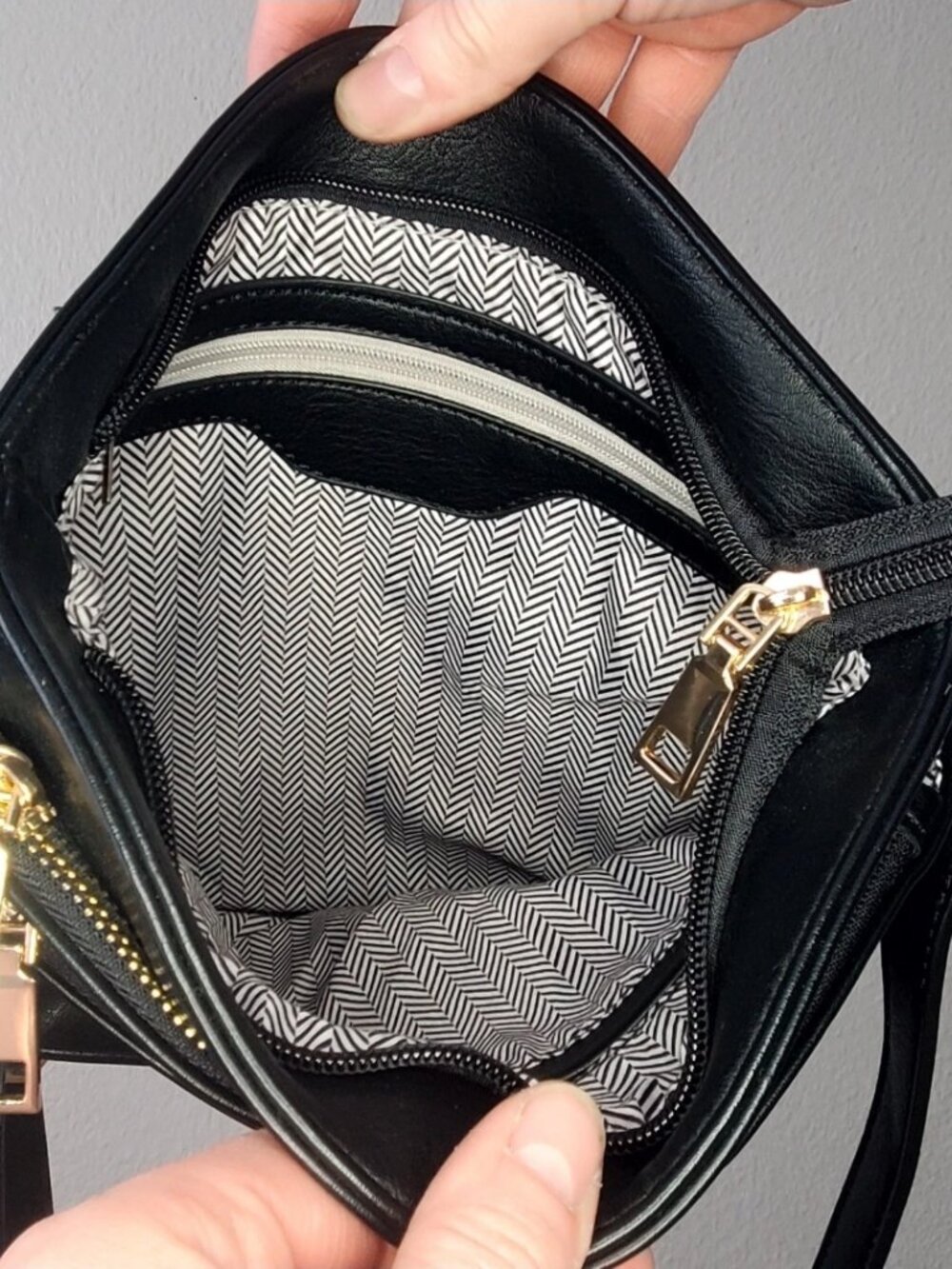 No Brand Black Fake Leather Multi Pocket Purse - Picture 5 of 10